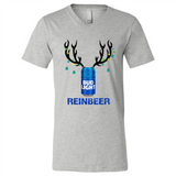 Bud Light Reinbeer Funny Beer Reindeer Christmas Sweatshirt - Canvas Unisex V-Neck