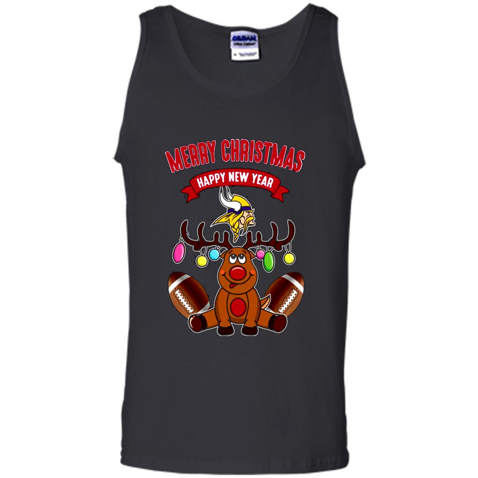 Minnesota Vikings NFL Reindeer Funny Merry Christmas And Happy New Year