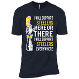 Shirt For Dr Seuss Cat And Pittsburgh Steelers Fans - Premium Short Sleeve T-Shirt