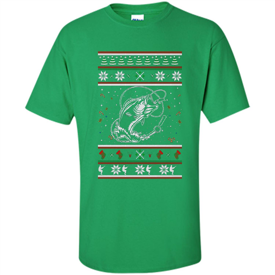 Christmas Ugly Sweater Fishing Ugly Christmas Sweater - Shirt