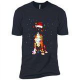 Christmas Lights Boxer Dog Funny Xmas Sweatshirt - Premium Short Sleeve T-Shirt