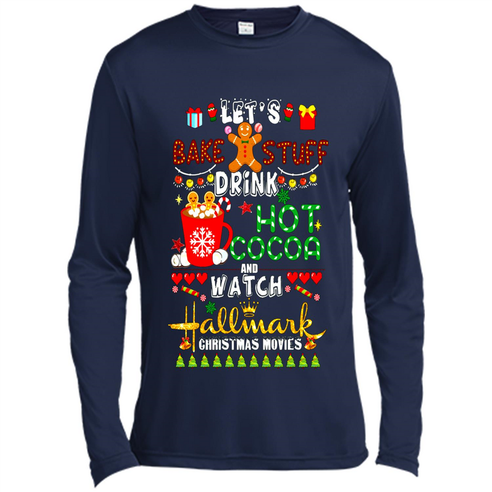 Let's Bake Stuff Drink Hot Cocoa Hallmark-Christmas Movies Sweatshirt PINGPONG