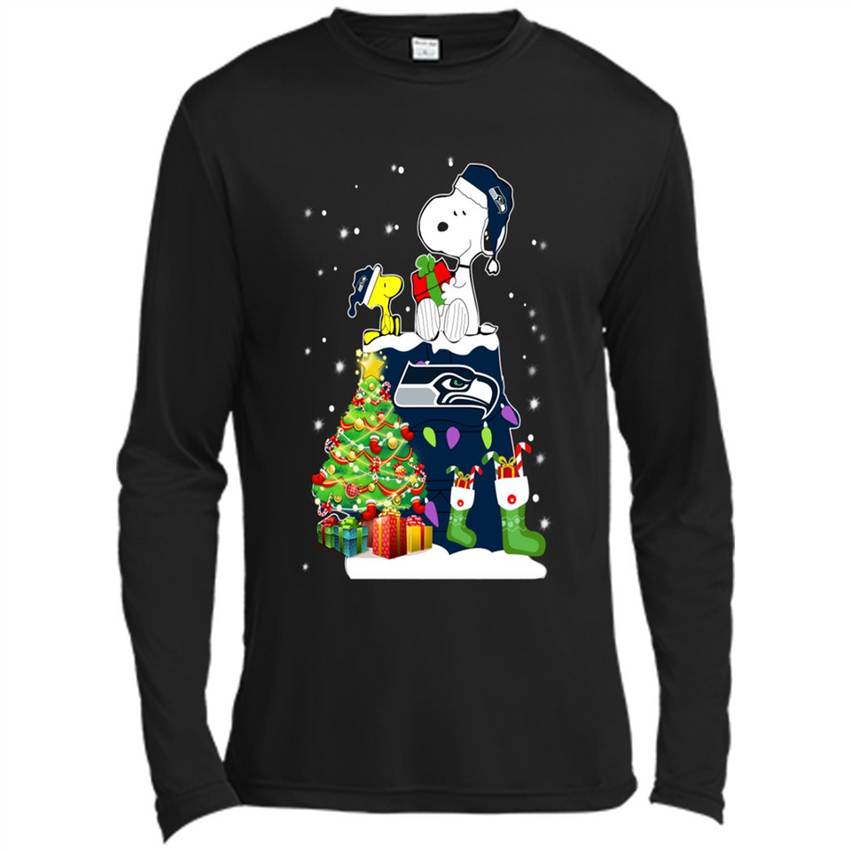 SEATTLE SEAHAWKS SNOOPY & WOODSTOCK CHRISTMAS