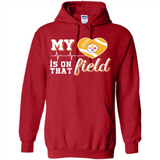 Pittsburgh Steelers Football My Heart is on that Field - Hoodie