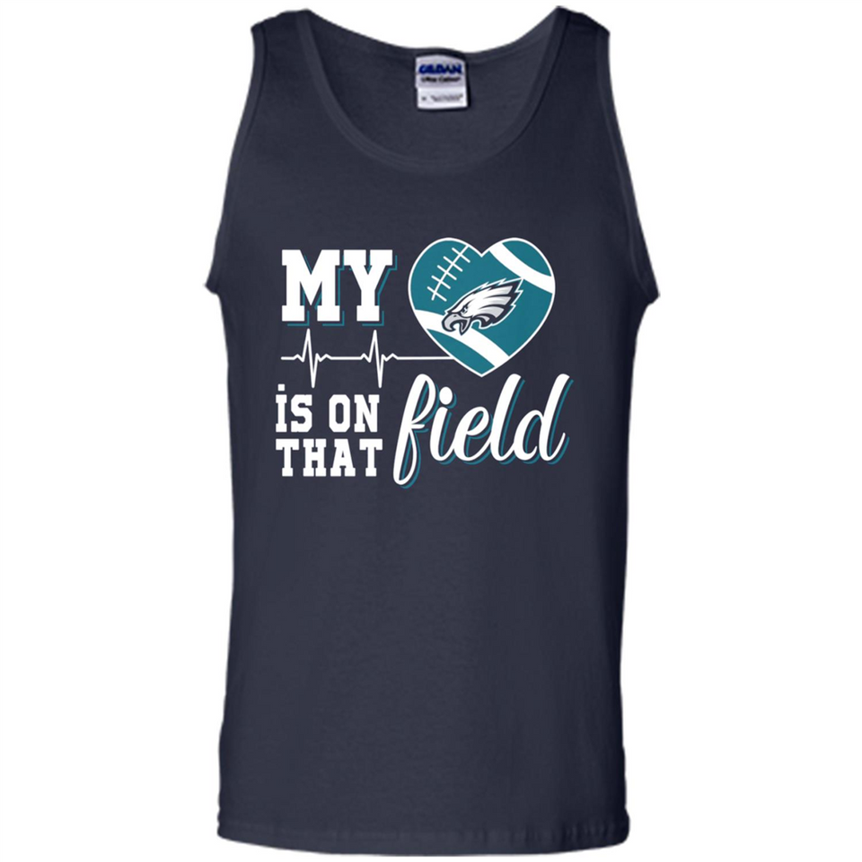 Philadelphia Eagles Football My Heart is on that Field - Tank Top