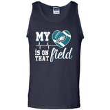 Philadelphia Eagles Football My Heart is on that Field - Tank Top