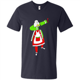 Funny Dabbing Mrs. Santa Claus Christmas Dab - Men's V-Neck