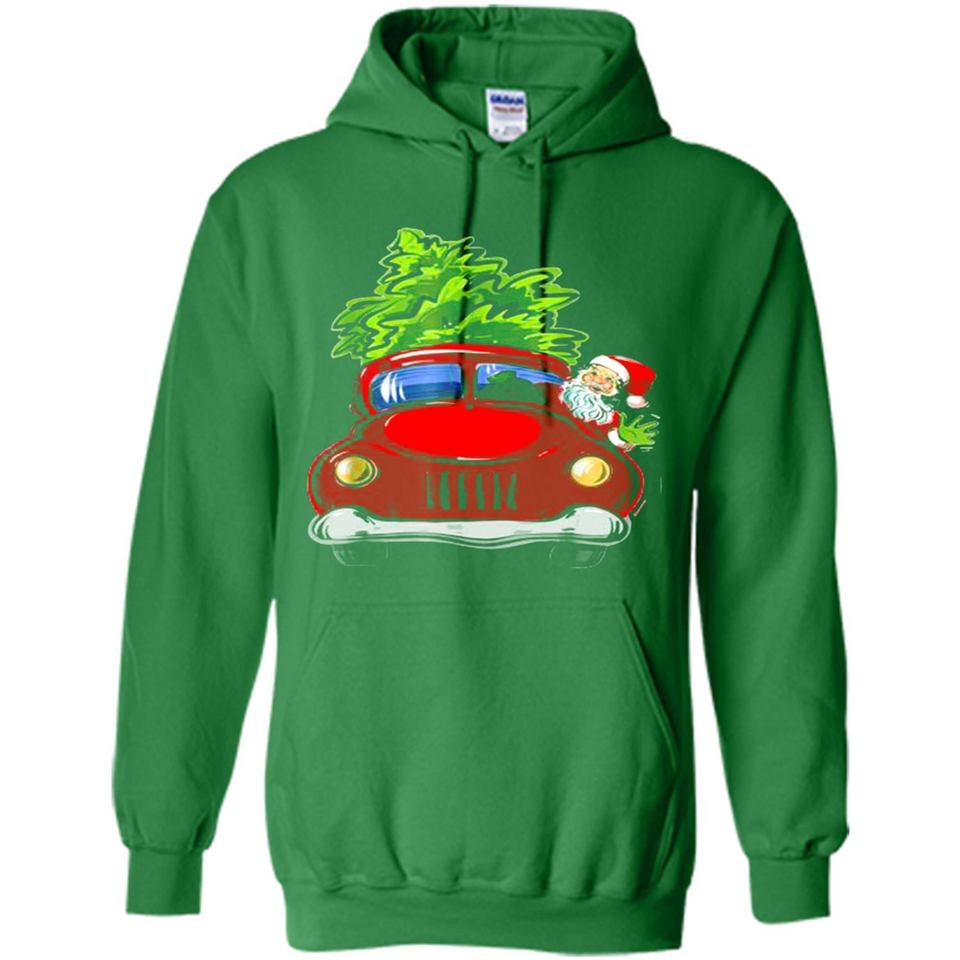 Vintage Santa red Truck Christmas Tree PINGPONG