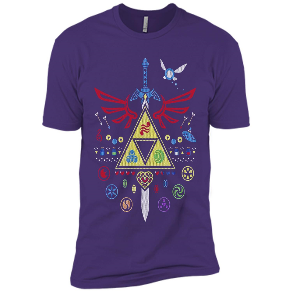 Song of Christmas Time the Legend of Zelda Ugly Sweater Perfect Christmas - Premium Short Sleeve T-Shirt