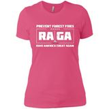 Prevent Forest Fires Rake America Great Again Shirt PINGPONG - Ladies' Boyfriend T-Shirt