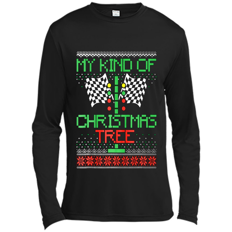 Funny Drag Racing Ugly Christmas Holiday Tree PING PONG