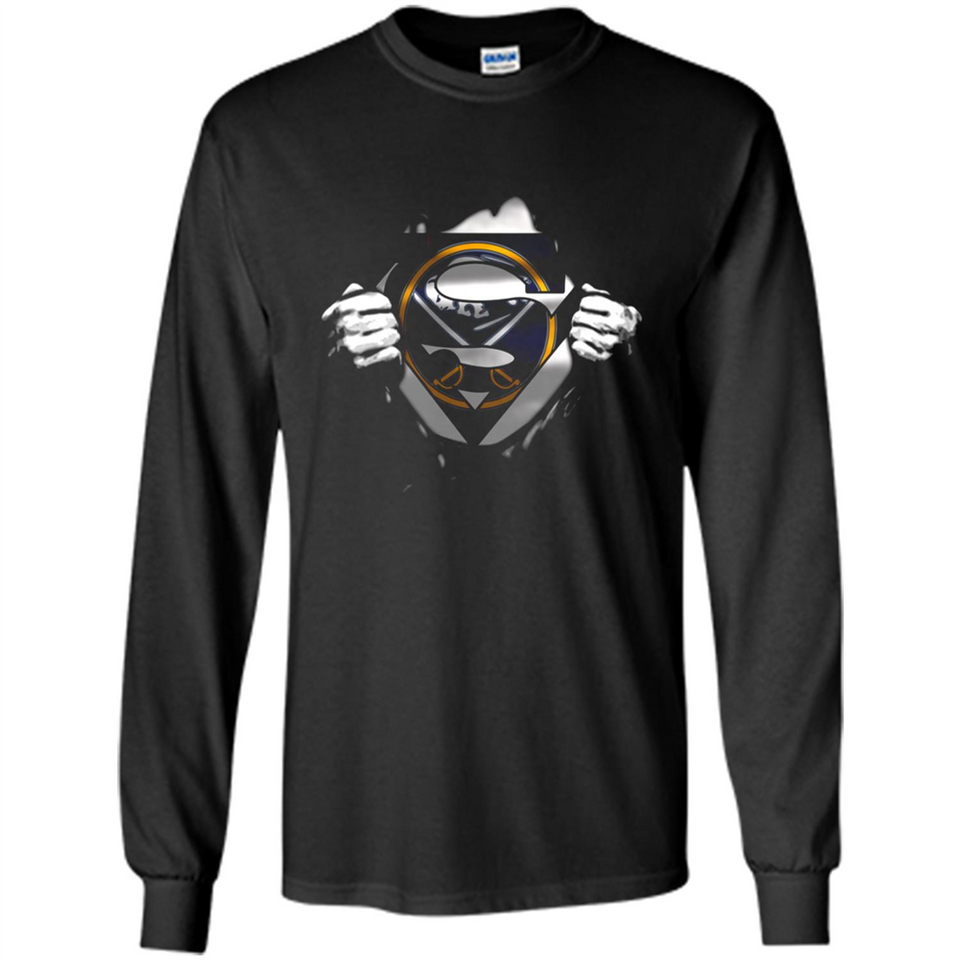 Buffalo Sabres And Superman Fans - Long Sleeve T-Shirt