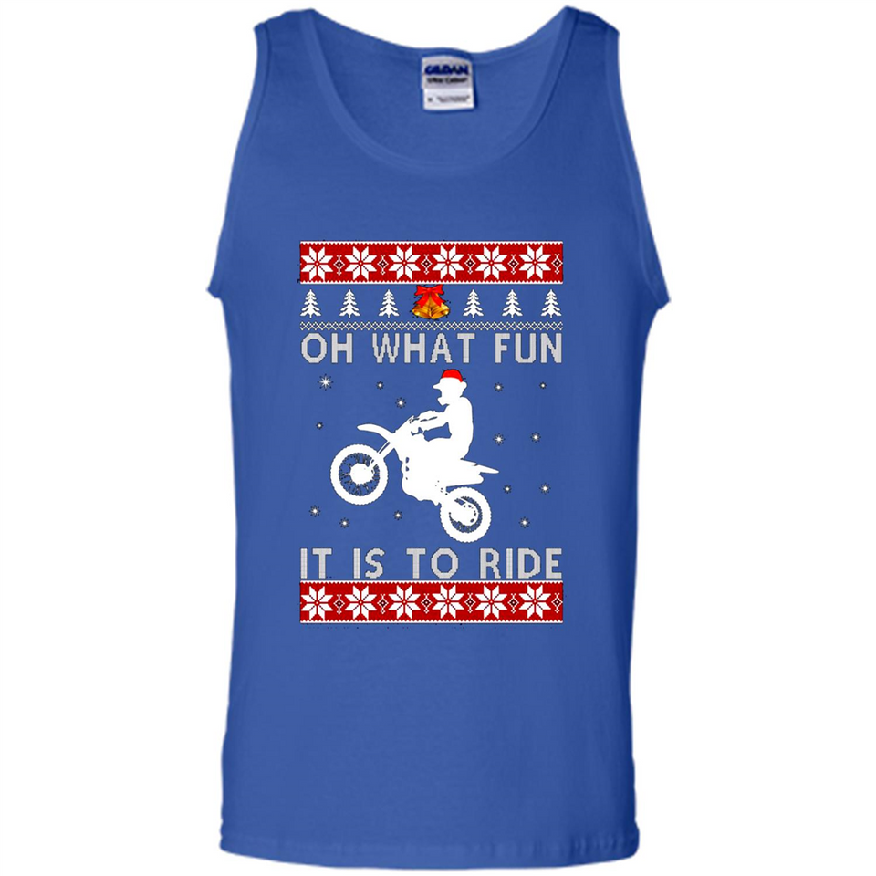 Motocross oh what fun it is to ride Christmas sweater PINGPONG