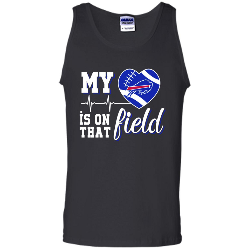 Buffalo Bills Football My Heart is on that Field - Tank Top