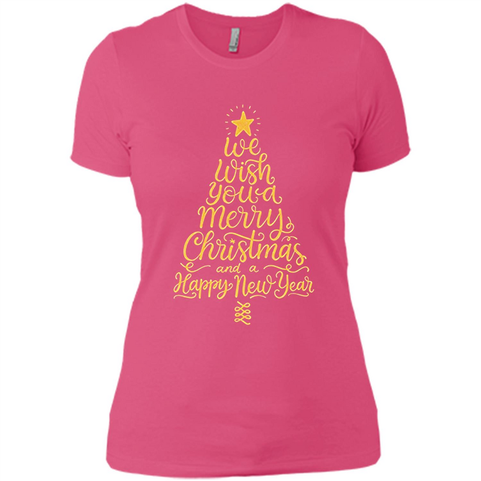 Christmas Tree T-Shirt Funny Mery Christmas Gift Idea - Ladies' Boyfriend T-Shirt
