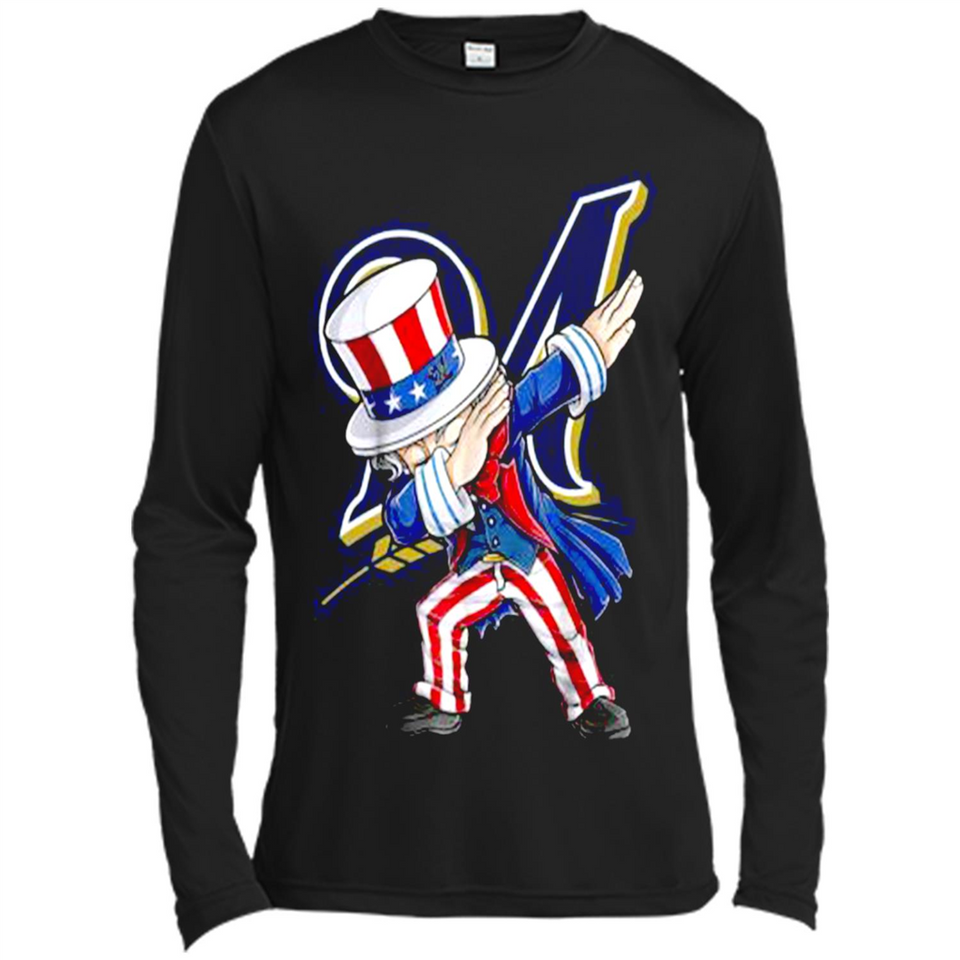 MLB MILWAUKEE BREWERS UNCLE SAM DABBING INDEPENDENCE DAY