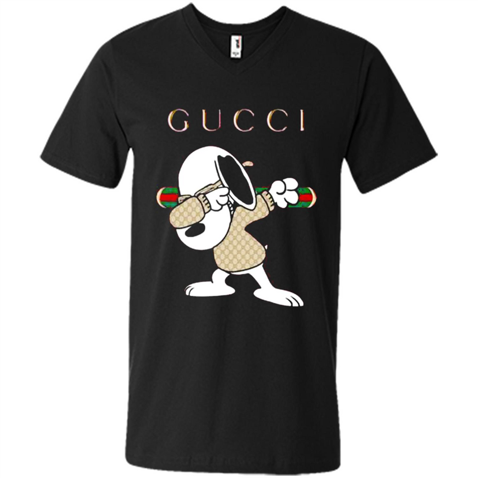 SNOOPY GUCCI DABBING - Men's V-Neck
