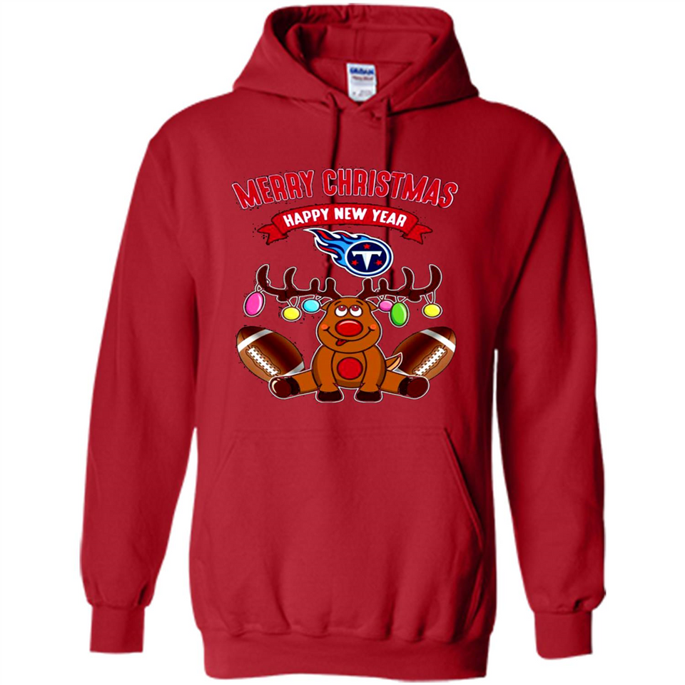 Tennessee Titans NFL Reindeer Funny Merry Christmas And Happy New Year