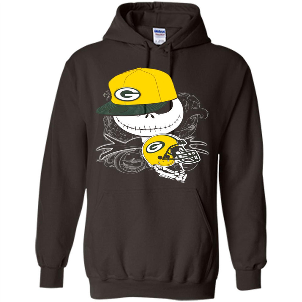 Jack Skellington The Nightmare Before Christmas-Packers Football - Hoodie