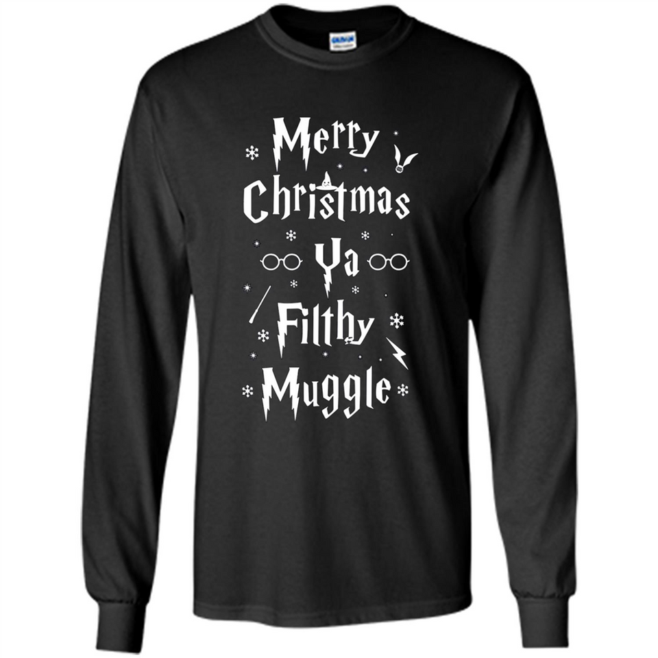 Merry Christmas Ya Filthy Muggle Christmas Sweatshirt PINGPONG