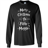 Merry Christmas Ya Filthy Muggle Christmas Sweatshirt PINGPONG