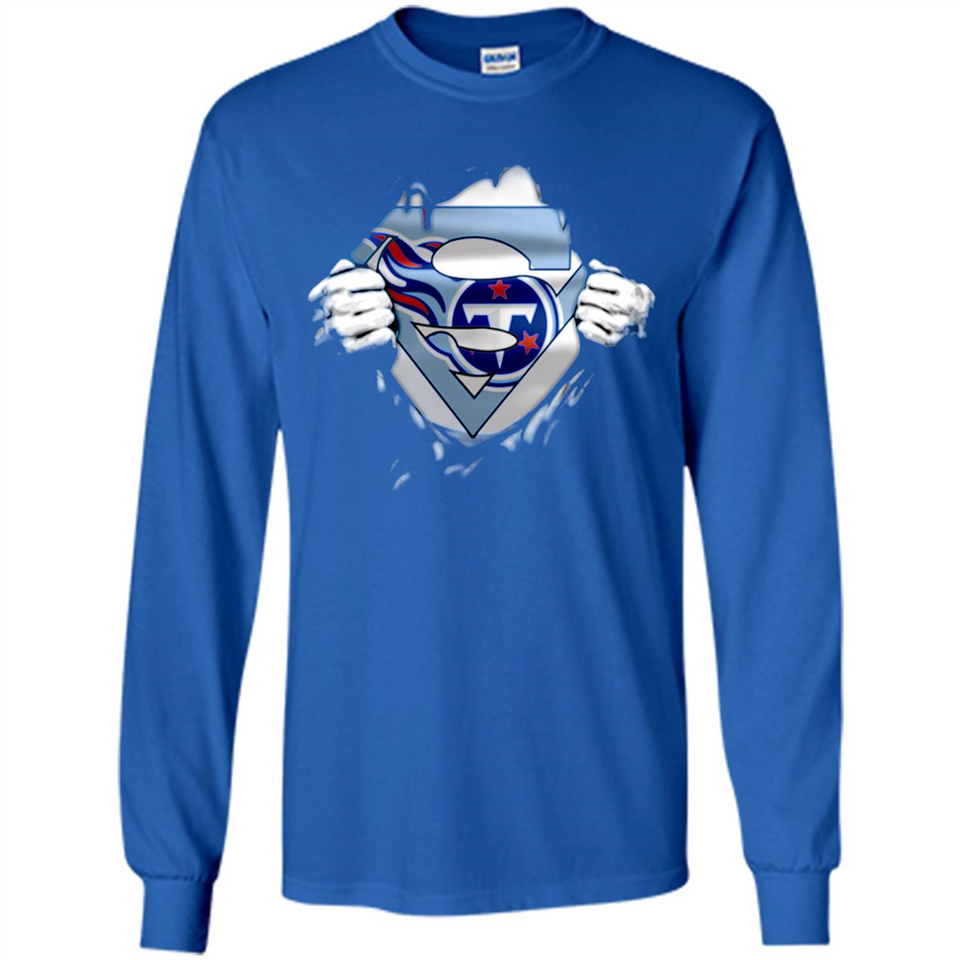Tennessee Titans And Superman Fans - Long Sleeve T-Shirt