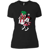 Disney Minnie Mouse Christmas Gift Sweatshirt - Ladies' Boyfriend T-Shirt
