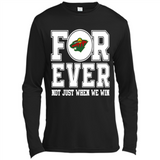 Minnesota Wild Forever For ever not just when we win - Canvas Long Sleeve T-Shirt