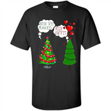 Fir Loves Christmas Tree Funny Undecorated Joke - Shirt