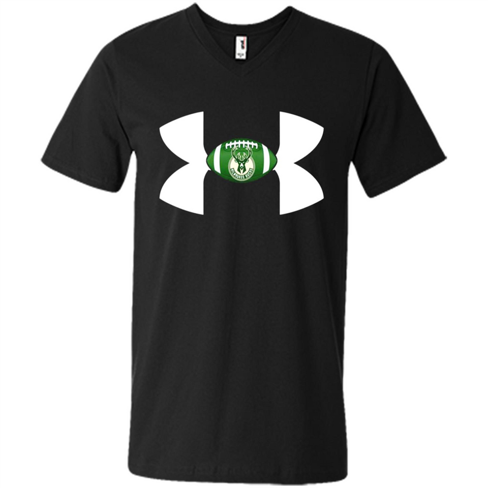 Milwaukee Bucks Under Armour Logo - Men's V-Neck