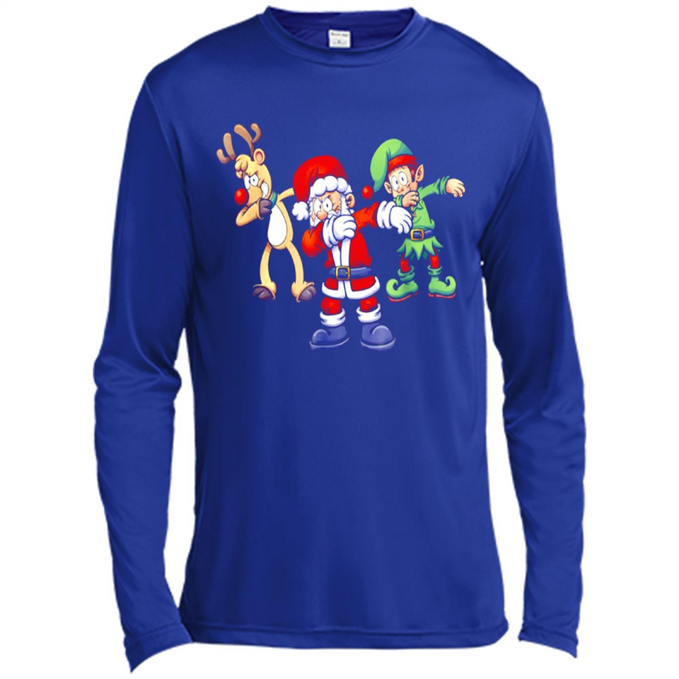 Dabbing Santa - Canvas Long Sleeve T-Shirt