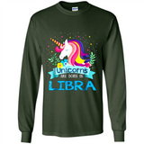 Unicorns are born in Libra Birthday Rainbow Gift Ladies Custom