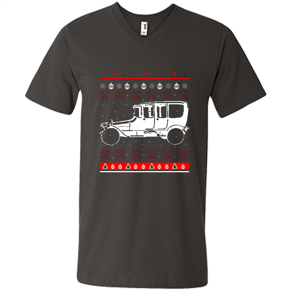 Christmas Ugly Sweater Automobile Ugly Christmas Sweater - Men's V-Neck