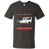Christmas Ugly Sweater Automobile Ugly Christmas Sweater - Men's V-Neck