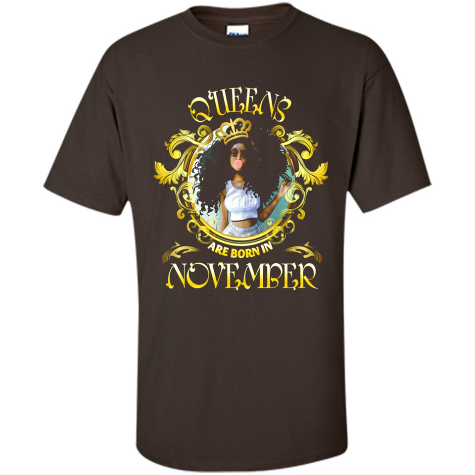 Queens Are Born In November Gold Girl