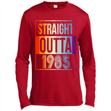 Retro Straight Outta 1985 33 Years Old - Canvas Long Sleeve T-Shirt