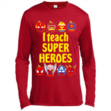 I Teach Super Heroes Funny Marvel - Canvas Long Sleeve T-Shirt
