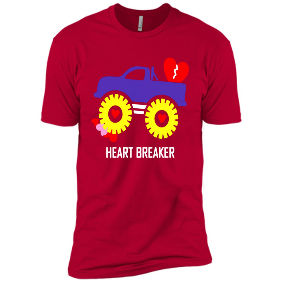 HEART BREAKER BLUE MONSTER TRUCK VALENTINE'S DAY