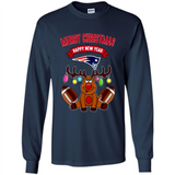 New England Patriots NFL Reindeer Funny Merry Christmas And Happy New Year