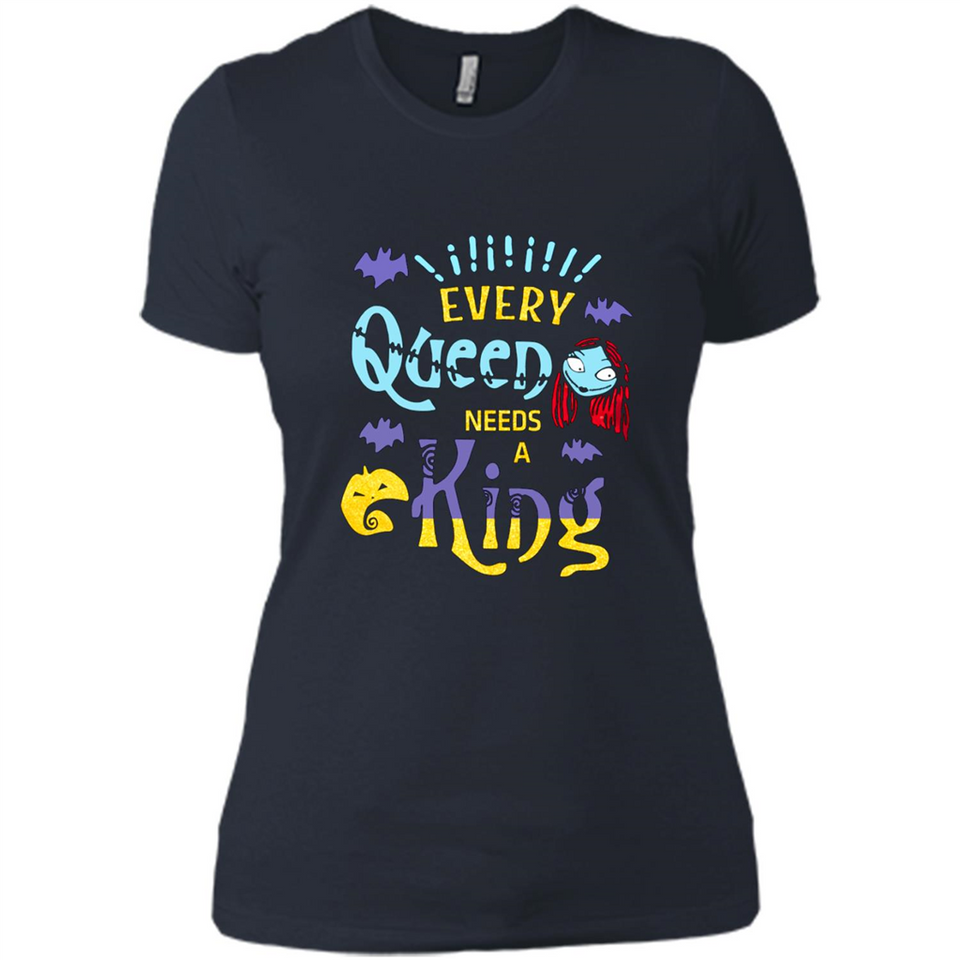 Nightmare Before Christmas Shirt - Sally Glitter Shirt - Every Queen needs a King PINGPONG