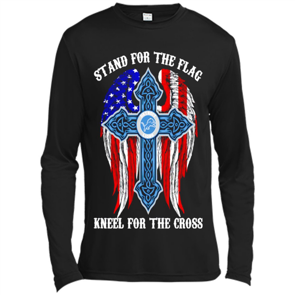 Detroit Lions - stand for the flag kneel for the cross