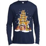 Tiger Christmas Tree Funny Merry Christmas - Canvas Long Sleeve T-Shirt