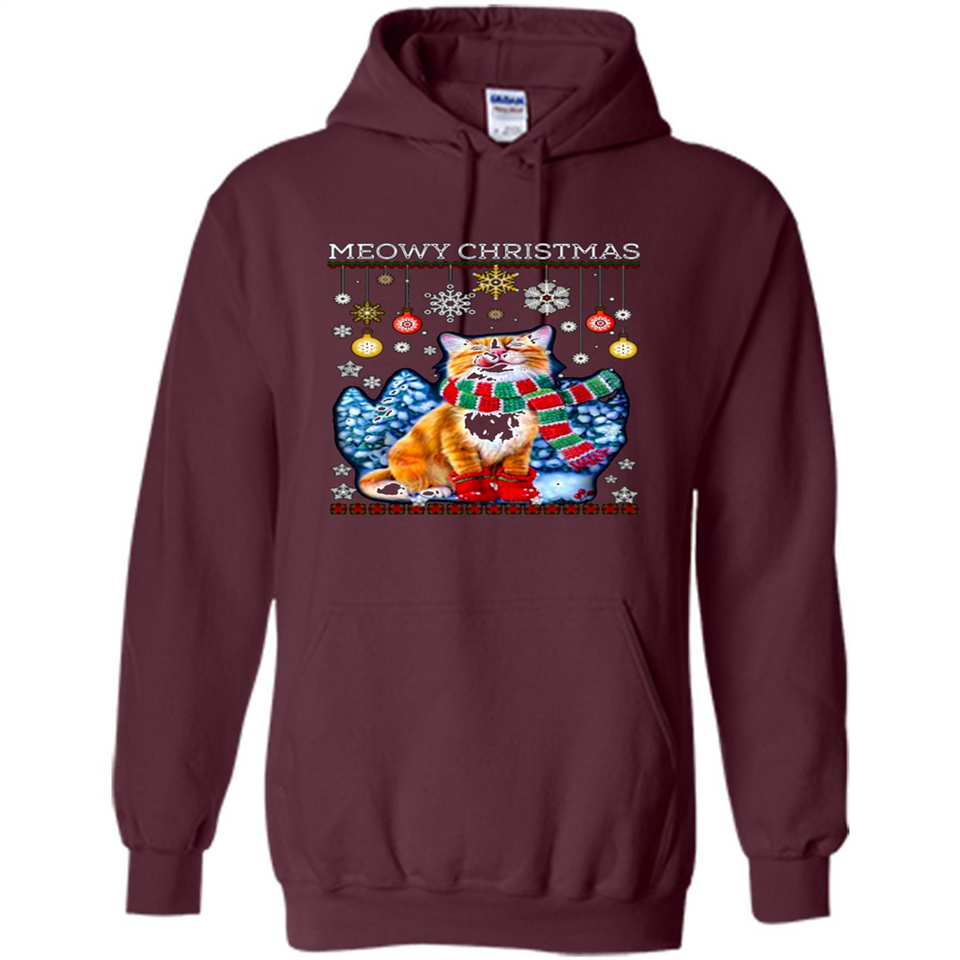 Meowy Christmas Ugly Funny Cats Lover PINGPONG