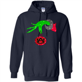 GRINCH HAND HOLDING AUBURN TIGERS GLITTER CHRISTMAS PINGPONG