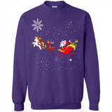 Christmas Unicorn Rudolph and Santa - Sweatshirt