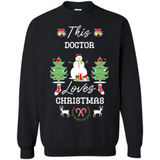 This Doctor Loves Christmas Tree Shirt with Snowman