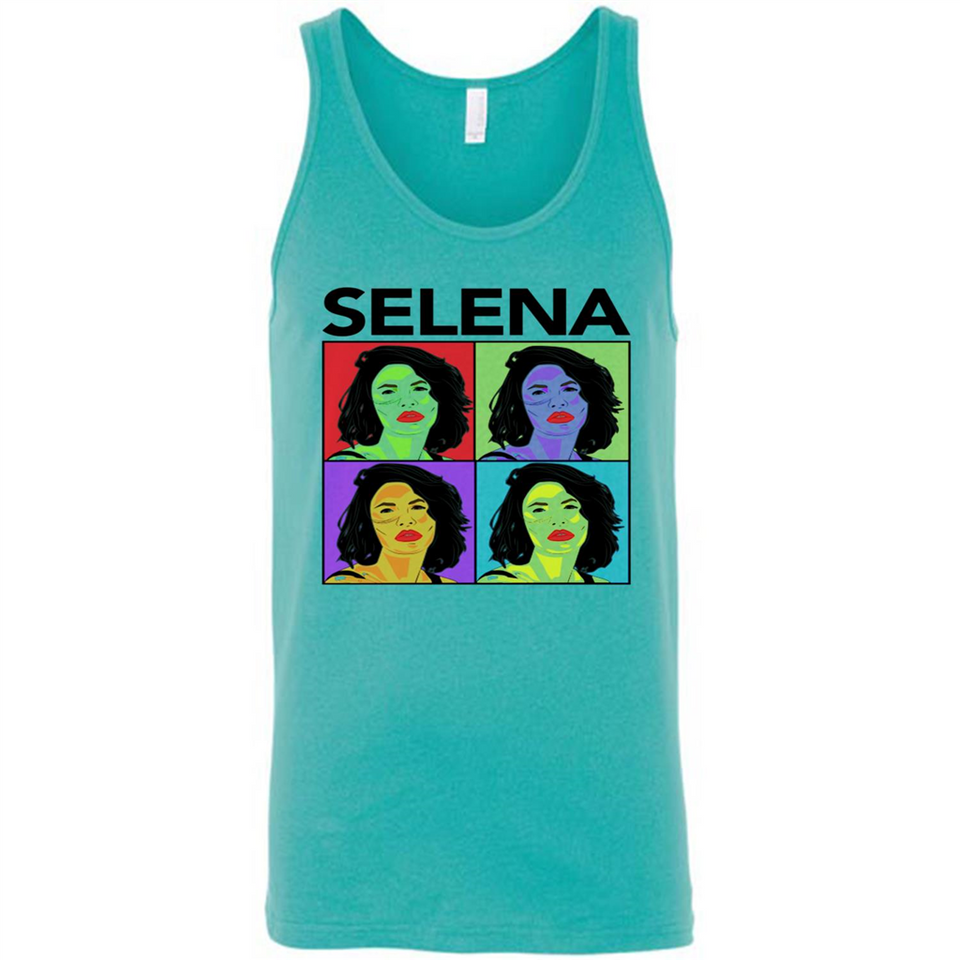 Selena Quintanilla Pop Art - Canvas Unisex Tank