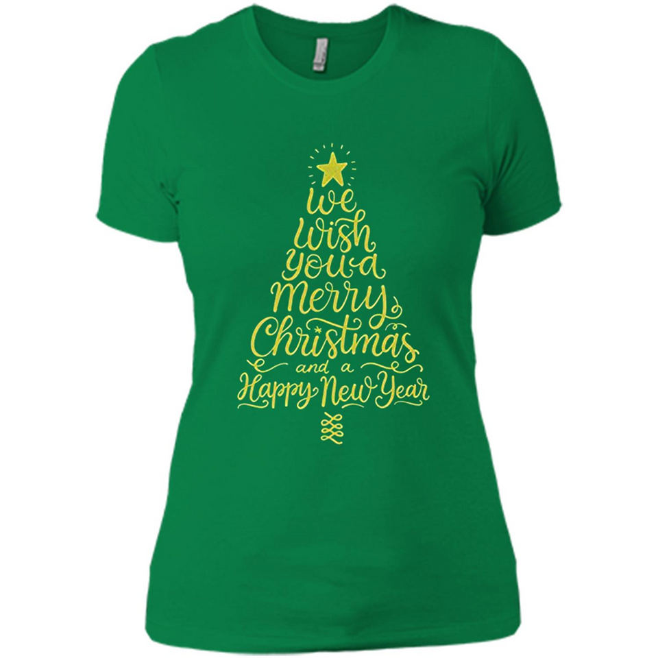 Christmas Tree T-Shirt Funny Mery Christmas Gift Idea - Ladies' Boyfriend T-Shirt