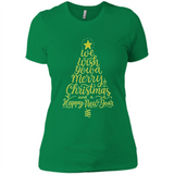 Christmas Tree T-Shirt Funny Mery Christmas Gift Idea - Ladies' Boyfriend T-Shirt