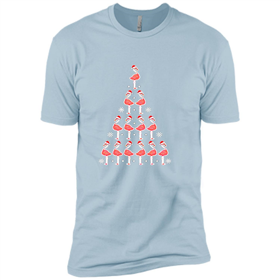 Flamingo Christmas Tree Flamingo - Premium Short Sleeve T-Shirt